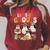 Let’s Go Ghouls Cozy Girly Ghosts Halloween Fall Book Lovers Raglan Sleeve Sweatshirt Heather Dust