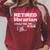 Librarian Retirement Party Retired Book Lover Raglan Sleeve Sweatshirt Heather Dust