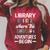 Library Where The Adventure Begins Librarian Book Raglan Sleeve Sweatshirt Heather Dust