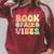 Library Book Fair Vibe Groovy Retro School Reading Nostalgic Raglan Sleeve Sweatshirt Heather Dust