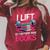 I Lift So I Can Carry More Books Reader Gym Bookworm Raglan Sleeve Sweatshirt Heather Dust