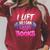 I Lift So I Can Carry More Books Reader Workout Raglan Sleeve Sweatshirt Heather Dust