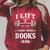 I Lift So I Can Carry More Books Reading Workout Gym Raglan Sleeve Sweatshirt Heather Dust