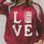 Love Books Book Stack Nerd Literary Readers Distressed Raglan Sleeve Sweatshirt Heather Dust