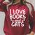 I Love Books And Cats Book Lover Raglan Sleeve Sweatshirt Heather Dust