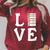 Love Books Stack Literature Reading Themed Pictograph Raglan Sleeve Sweatshirt Heather Dust