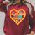 I Love Reading Heart Love Books Reading Club Raglan Sleeve Sweatshirt Heather Dust