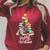 Merry Christmas Tree Love Reading Books Librarian Nerd Raglan Sleeve Sweatshirt Heather Dust