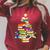 Merry Christmas Tree Reading Books Nerd Raglan Sleeve Sweatshirt Heather Dust