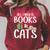 All I Need Is Books And Cats Book And Cat Lover Raglan Sleeve Sweatshirt Heather Dust