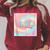 Olivia Comic Book Style Raglan Sleeve Sweatshirt Heather Dust