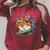 Open Book With Colorful Floral Reading Magic Raglan Sleeve Sweatshirt Heather Dust