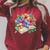 Open Book With Colorful Hibiscus Flowers Bloom Raglan Sleeve Sweatshirt Heather Dust