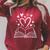 Open Book Hearts Reading Lover Bibliophile Raglan Sleeve Sweatshirt Heather Dust