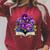 Pansies Flowers Book Pansy Floral Raglan Sleeve Sweatshirt Heather Dust