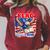 Patriotic Eagle Reading Book Read Blue Since 1776 Raglan Sleeve Sweatshirt Heather Dust