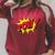 POW Comic Book Cartoon Pop Art Raglan Sleeve Sweatshirt Heather Dust