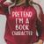Pretend Im Book Character Costume Halloween Simple Adult Kid Raglan Sleeve Sweatshirt Heather Dust