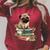 Pug Dog Reading Book Coffee Read Books Be Kind Stay Weird Raglan Sleeve Sweatshirt Heather Dust