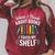 Pun When I Think About Books I Touch My Shelf Humor Raglan Sleeve Sweatshirt Heather Dust