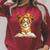 Puppy Open Book Reading Dog Lover Graphic Portrait Round Raglan Sleeve Sweatshirt Heather Dust