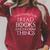 I Read Books And I Know Things Librarian Bookworm Raglan Sleeve Sweatshirt Heather Dust