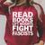 Read Books Lift Weights Fight Fascists Reading Reader Book Raglan Sleeve Sweatshirt Heather Dust