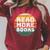 Read More Books Retro Vintage Book Lover Raglan Sleeve Sweatshirt Heather Dust