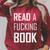 Read A Fucking Book T-Shirt Raglan Sleeve Sweatshirt Heather Dust