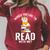 Would You Like To Read With Me Hamster Book Raglan Sleeve Sweatshirt Heather Dust