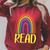 READ Rainbow Read Librarian Teacher Book Readers Reading Raglan Sleeve Sweatshirt Heather Dust