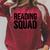 Reader Book Lover Reading Squad Raglan Sleeve Sweatshirt Heather Dust