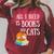 Reader All I Need Is Books And Cats Cat Lover Kitten Reading Raglan Sleeve Sweatshirt Heather Dust
