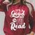 Reading Book Reader Bookworm Librarian Teacher Student Men Women Raglan Sleeve Sweatshirt Heather Dust