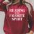 Reading Is My Favorite Sport Book Lovers Raglan Sleeve Sweatshirt Heather Dust