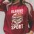 Reading Is My Favorite Sport Reader Books Novel Lecture Raglan Sleeve Sweatshirt Heather Dust