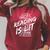Reading Is Lit Book Lover Reading Teacher For Men Women Kids Raglan Sleeve Sweatshirt Heather Dust