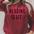 Reading Is Lit English Teacher Book Lovers Raglan Sleeve Sweatshirt Heather Dust