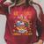 Reading Makes Me Gobble With Joy Turkey Reading Book L Raglan Sleeve Sweatshirt Heather Dust