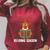 Reading Season Christmas Reindeer Bookworm Book Reader Raglan Sleeve Sweatshirt Heather Dust