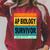 Retro AP Biology Shirt AP Biology Survivor Prep Book Study Raglan Sleeve Sweatshirt Heather Dust
