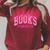 Retro Pink Coquette Bow Valentine Book Lover Varsity Raglan Sleeve Sweatshirt Heather Dust