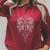 Seraphim Book Of Enoch All Seeing Eye Goth Angel Occult Art Raglan Sleeve Sweatshirt Heather Dust