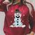 Snowman Book Stack Librarian Book Lover Christmas Raglan Sleeve Sweatshirt Heather Dust