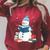 Snowman Reading Book Lover Librarian Reading Raglan Sleeve Sweatshirt Heather Dust