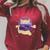 Space Cat Reading Book And Tea Space Cat Raglan Sleeve Sweatshirt Heather Dust