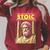 Stoic Philosophy Vintage Book Cover Stoicism Philosopher Raglan Sleeve Sweatshirt Heather Dust