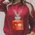Studious Studying Bunny Book Lover Reading Geek Rabbit Raglan Sleeve Sweatshirt Heather Dust
