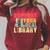 Support Your Local Library Book Readers Lovers Teacher Raglan Sleeve Sweatshirt Heather Dust
