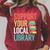 Support Your Local Library Book Reading Lovers Outfit Raglan Sleeve Sweatshirt Heather Dust Support Your Local Library Book Reading Lovers Outfit Raglan Sleeve Sweatshirt Heather Dust